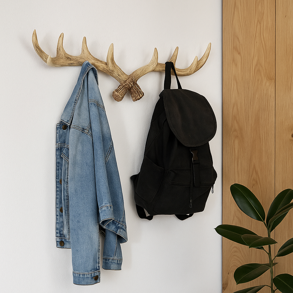 Vintage Geweih-Wandhaken Rustikale Garderobe