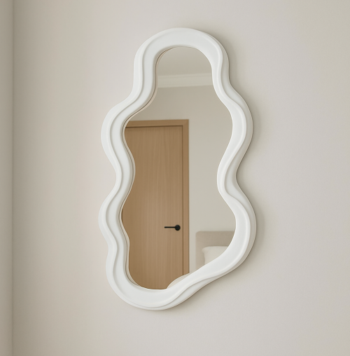 Wolkenförmiger Wandspiegel aus ABS zur Raumdekoration