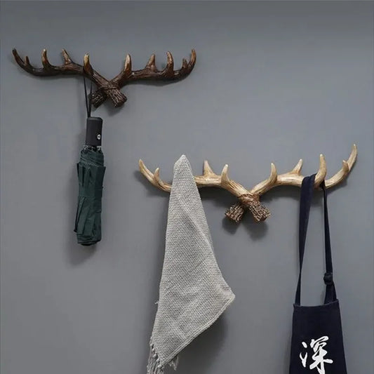 Vintage Geweih-Wandhaken Rustikale Garderobe