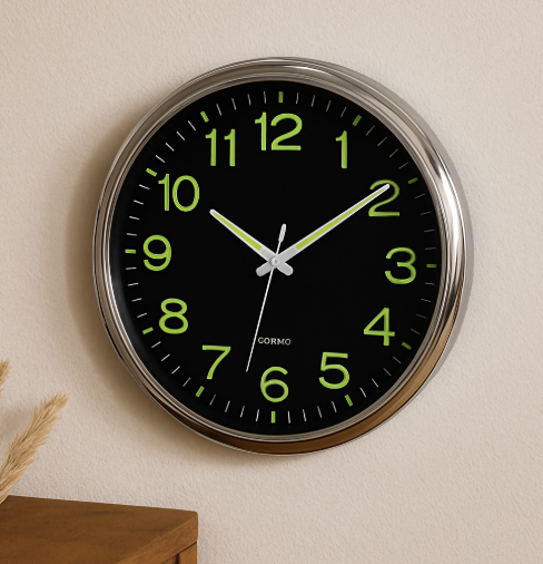 Stille LED-Wanduhr 30 cm für Klassenzimmer